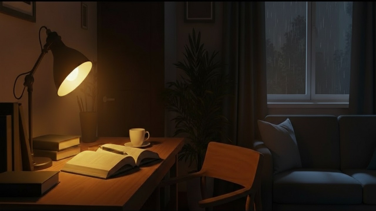 Calm Rain Night for Relaxation & Stress Relief