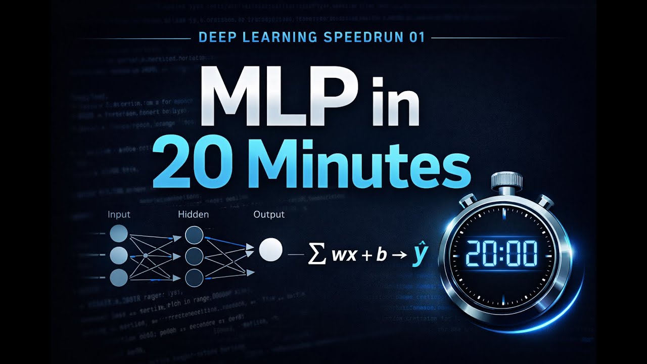Can I Build an MLP in 20 Minutes? | Deep Learning Speedrun 01