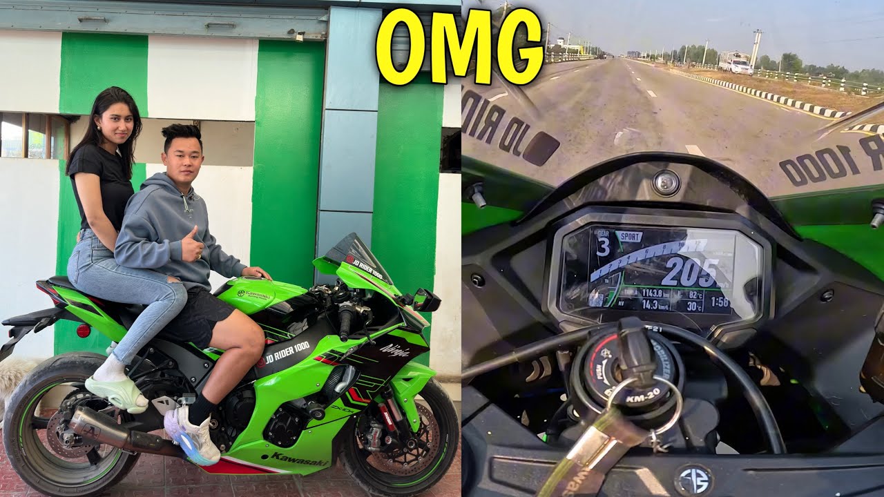 ONE PIECE LADY MOTOVLOGGER IN NEPAL🇳🇵@alishakhadgi9769  / KAWASAKI ZX10R /  MOTOVLOG