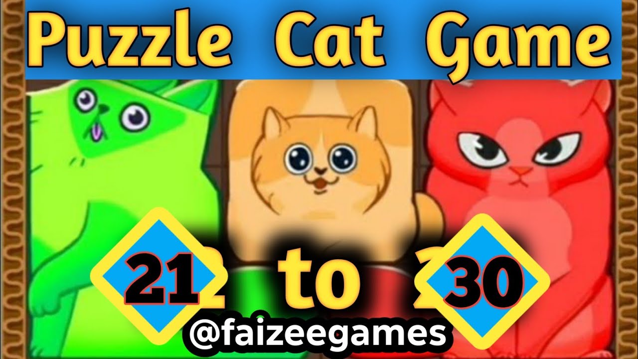 PUZZLE CAT ] Fit the CAT Shape Blocks to Solve this MindBlowing Puzzle Game #faizeegames 