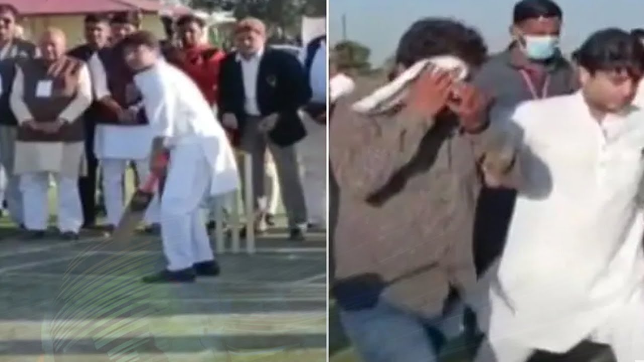 BJP Worker Injured By Ball Hit By Minister Jyotiraditya Scindia During Cricket Match