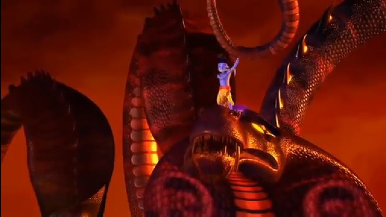 Little krishna (attack of serpent king)