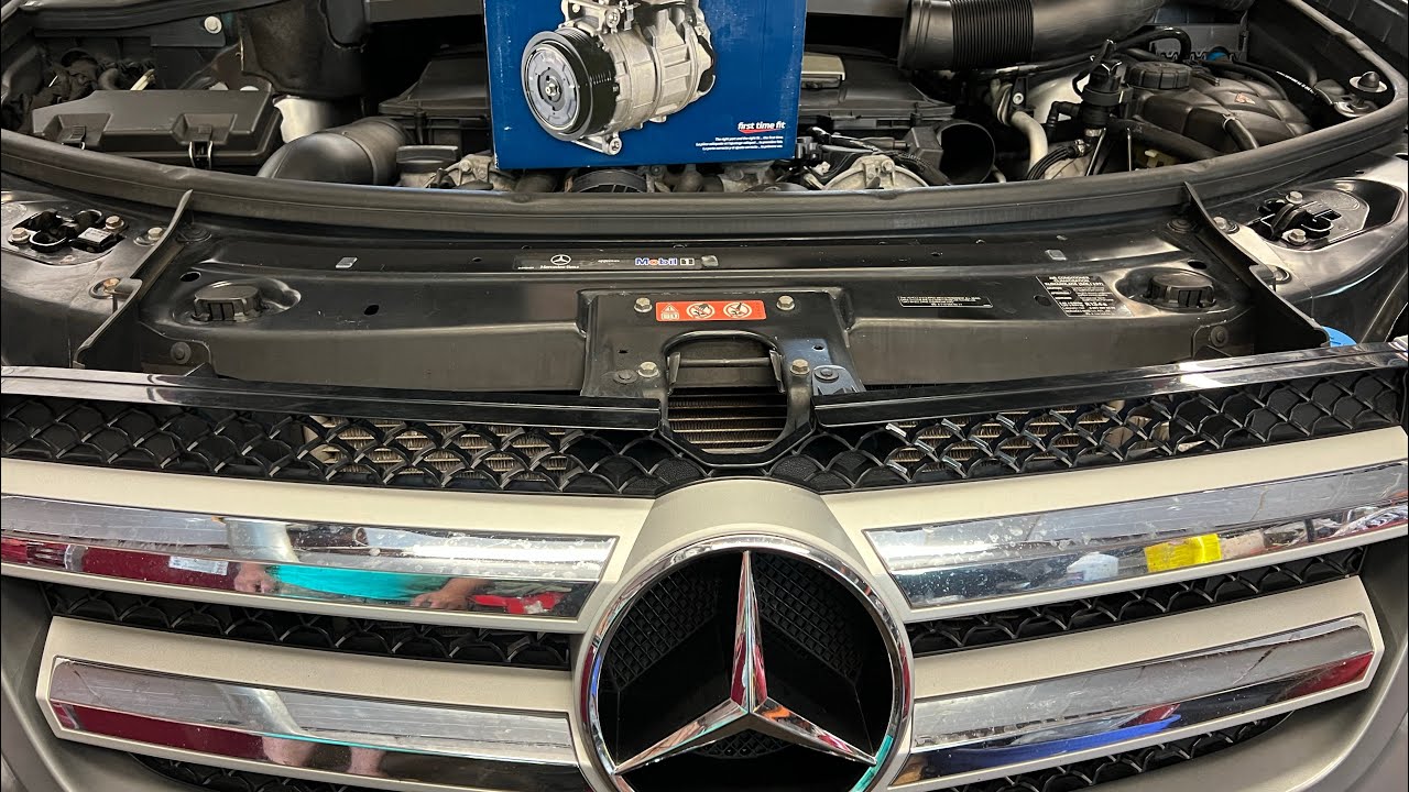 2011 Mercedes-Benz GL 450 DIY replace A/C compressor serpentine         belt, oil filter, housing