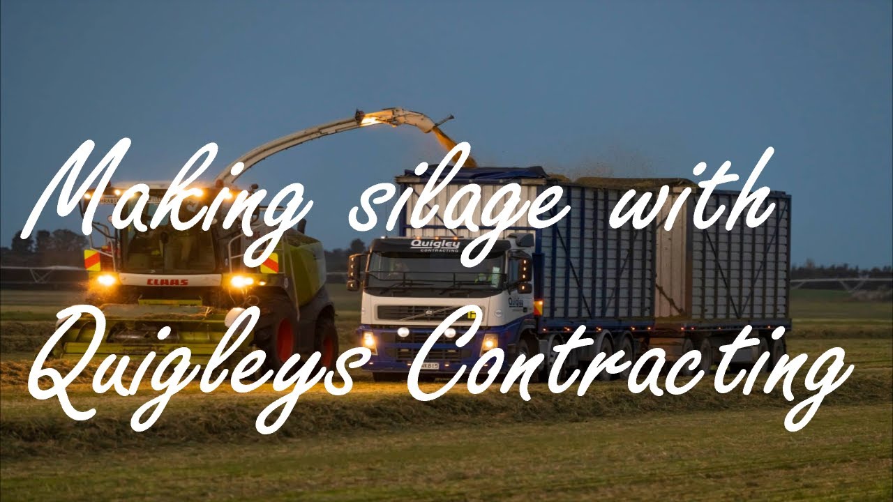 Making silage with Quigley Contracting in Wakanui NZ