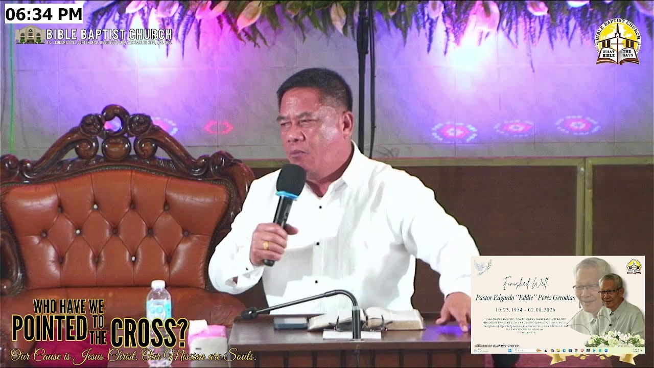 PASTOR EDDIE'S FUNERAL SERVICE | PTR. JOSE RUIZ| FEBRUARY 9, 2026