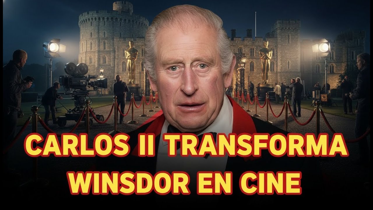 Carlos III convierte el castillo de Windsor en un cine de Hollywood para el estreno de su documental
