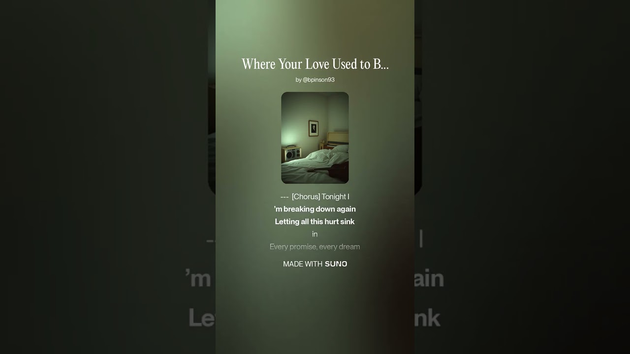 Brandon Pinson - Where Your Love Used to Be - @brandonpinson81