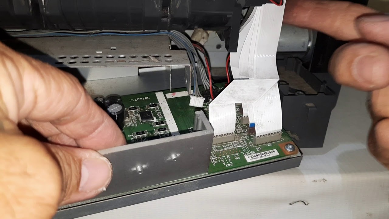 Epson L1300 Ecosolvent - How to Remove Power and Logic Board