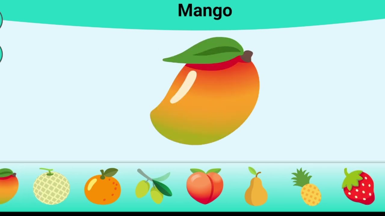 Fruits recognition for toddlers| in english 20 fruits name