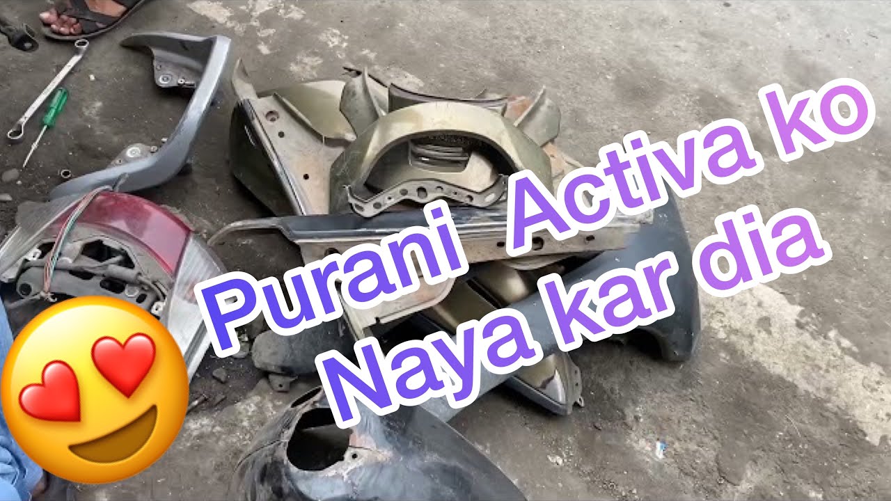 Painted Honda Activa || Old activa to new || S.R Auto Point ||Dehradun @shaxebworld2243