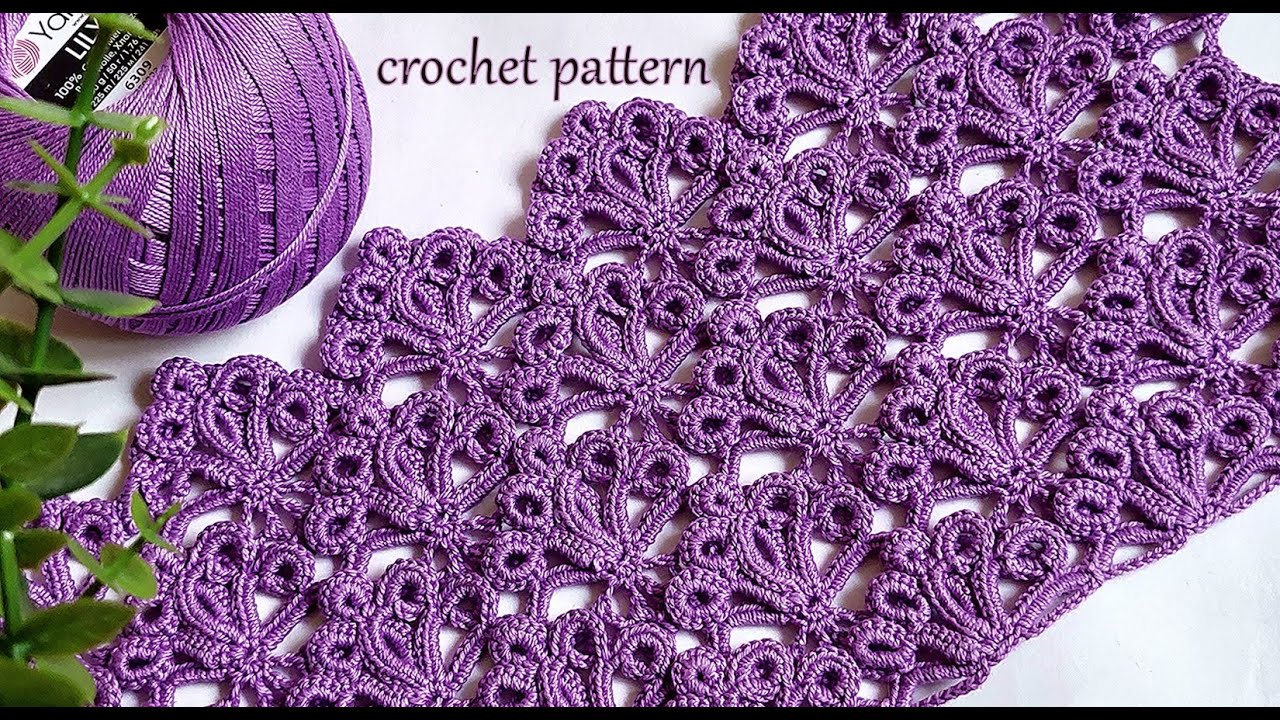 Шикарный, веерный узор  