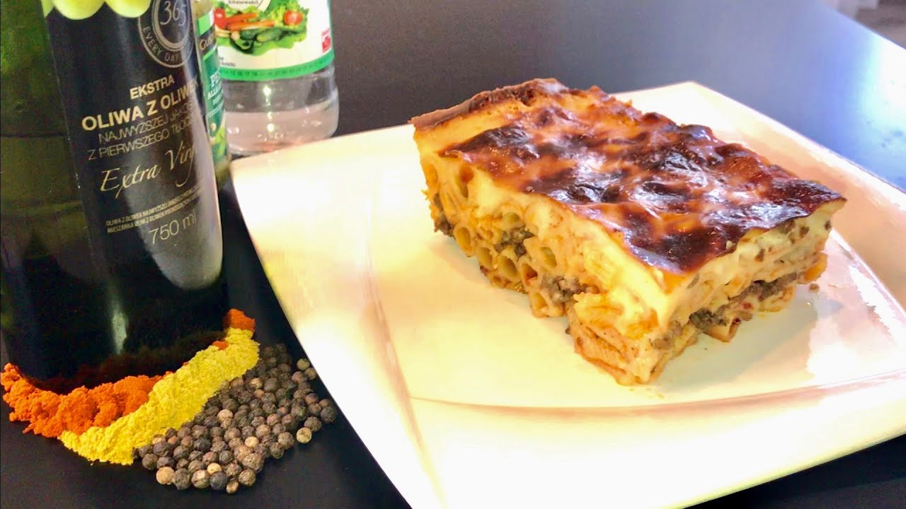 Zapiekanka z makaronem i beszamel - Egyptian macaroni bechamel -مكرونة بالبشاميل بدون سلق