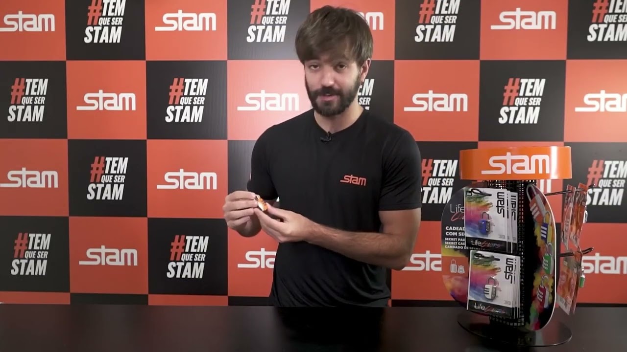 Cadeado com segredo Life Colors - STAM