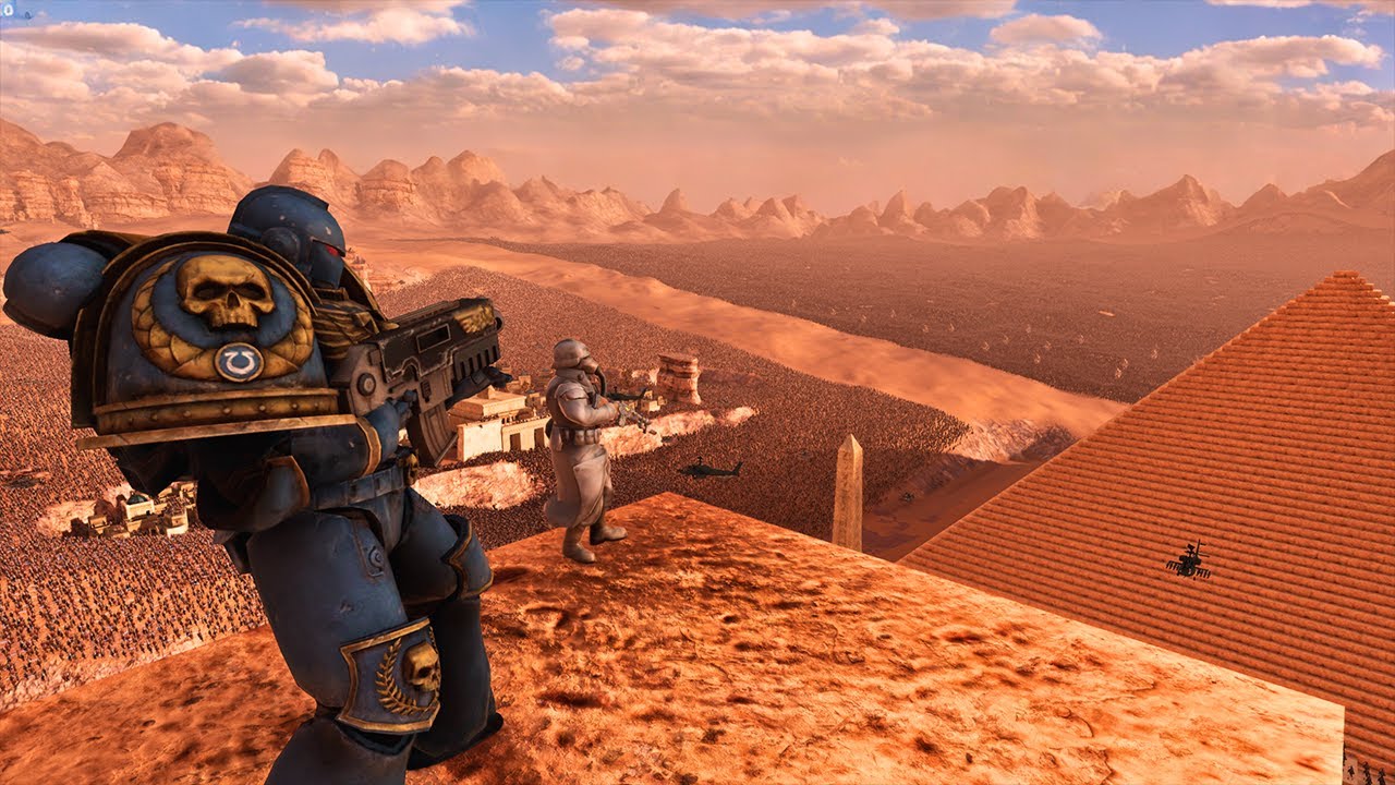 6,000,000 DARK ARMY ATTACK THE SPACE MARINE TEMPLE WARHAMMER 40K - Ultimate Epic Battle Simulator 2