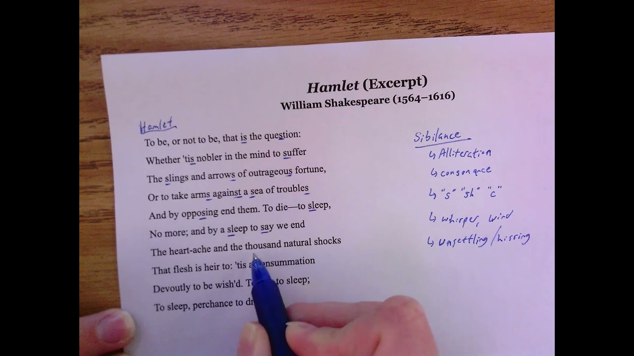 Sibilance: William Shakespeare's Hamlet (