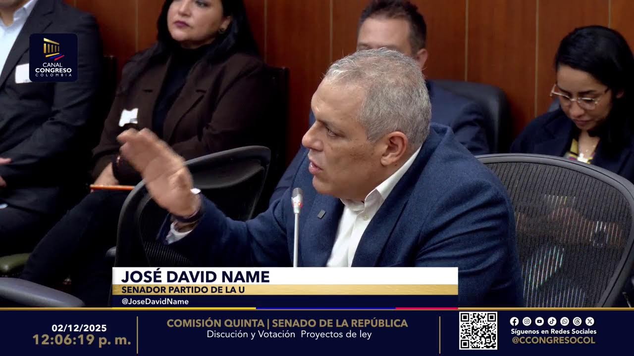 Comisión Quinta De Senado Discusión Y Votación Proyectos De Ley 02/12/2025