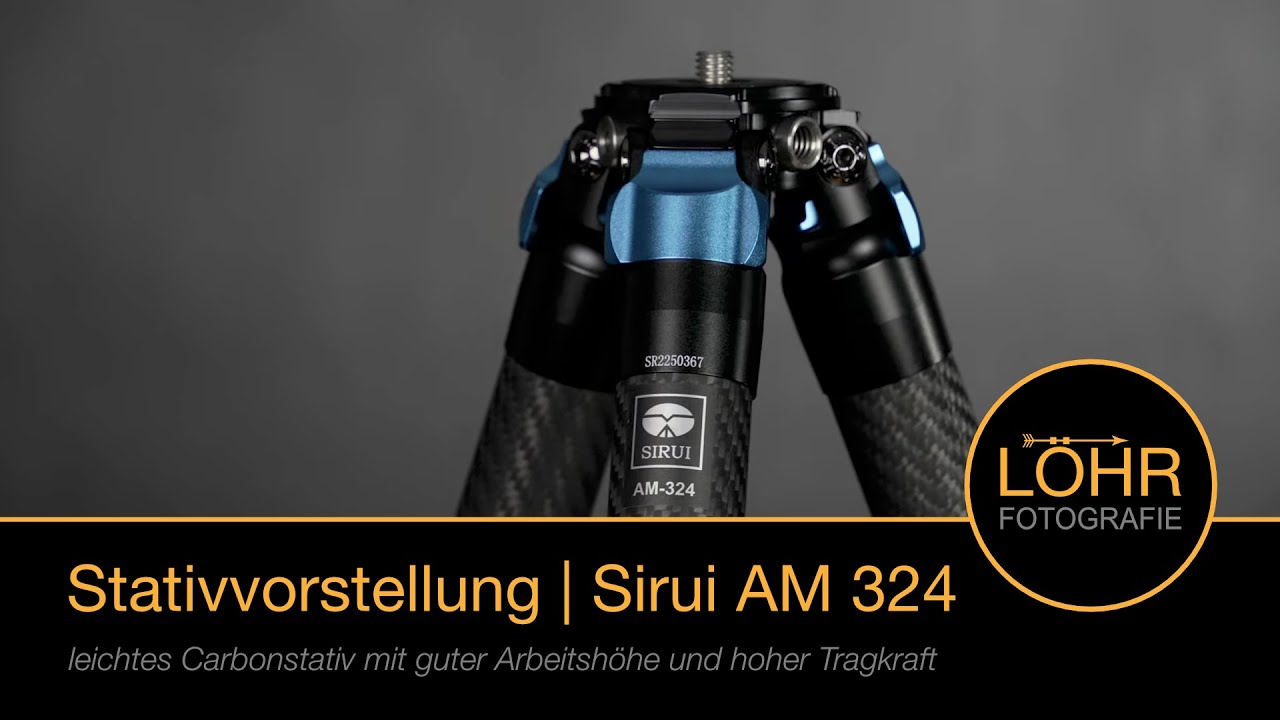 Stativvorstellung |  Sirui AM 324 | leichtes Carbonstativ mit guter Arbeitsh&ouml;he und hoher Tragkraft