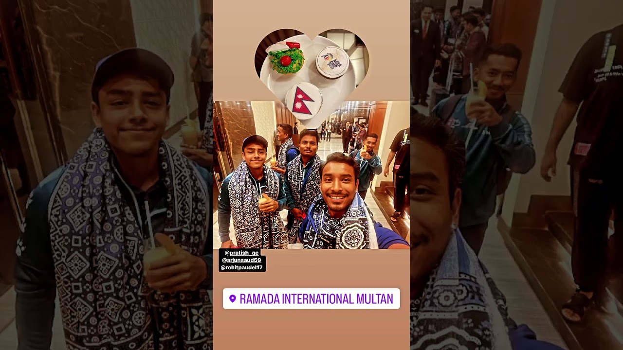 Nepal team reaches Multan 