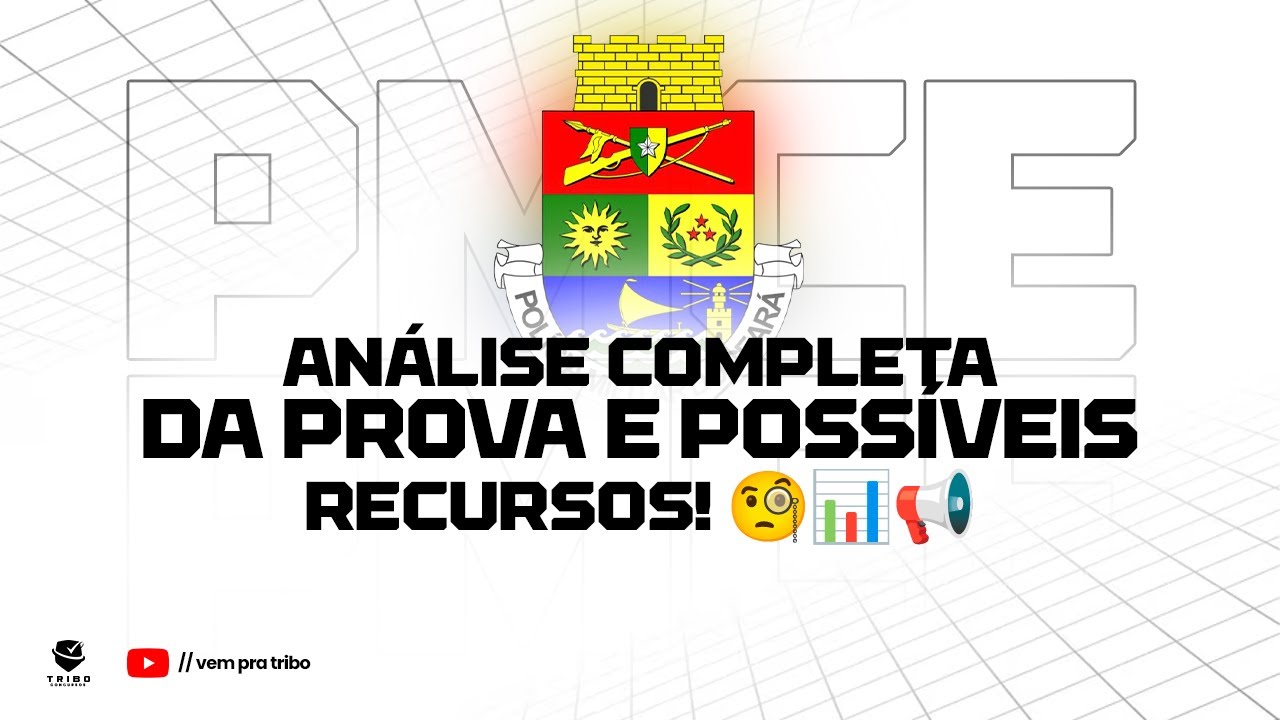 PMCE: ANÁLISE COMPLETA DA PROVA E POSSÍVEIS RECURSOS! PROVA TIPO 1 🧐📊📢