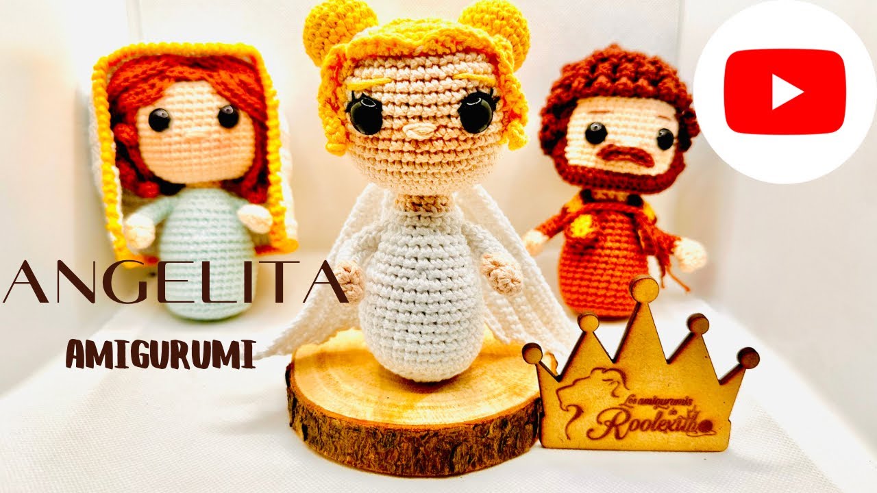 nacimiento navideño angelita/ nacimiento amigurumi/nacimiento crochet