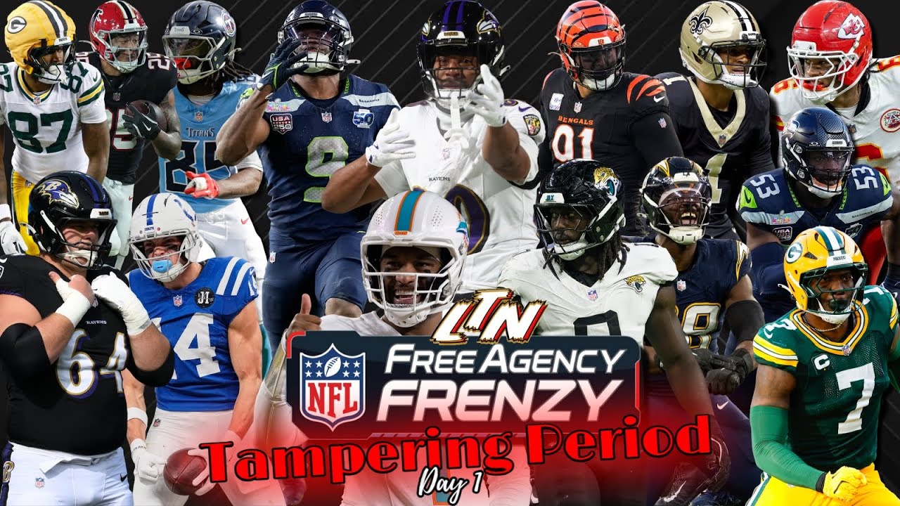 🚨NFL FREE AGENCY FRENZY Tampering Period Day 1 LIVE❗🚨