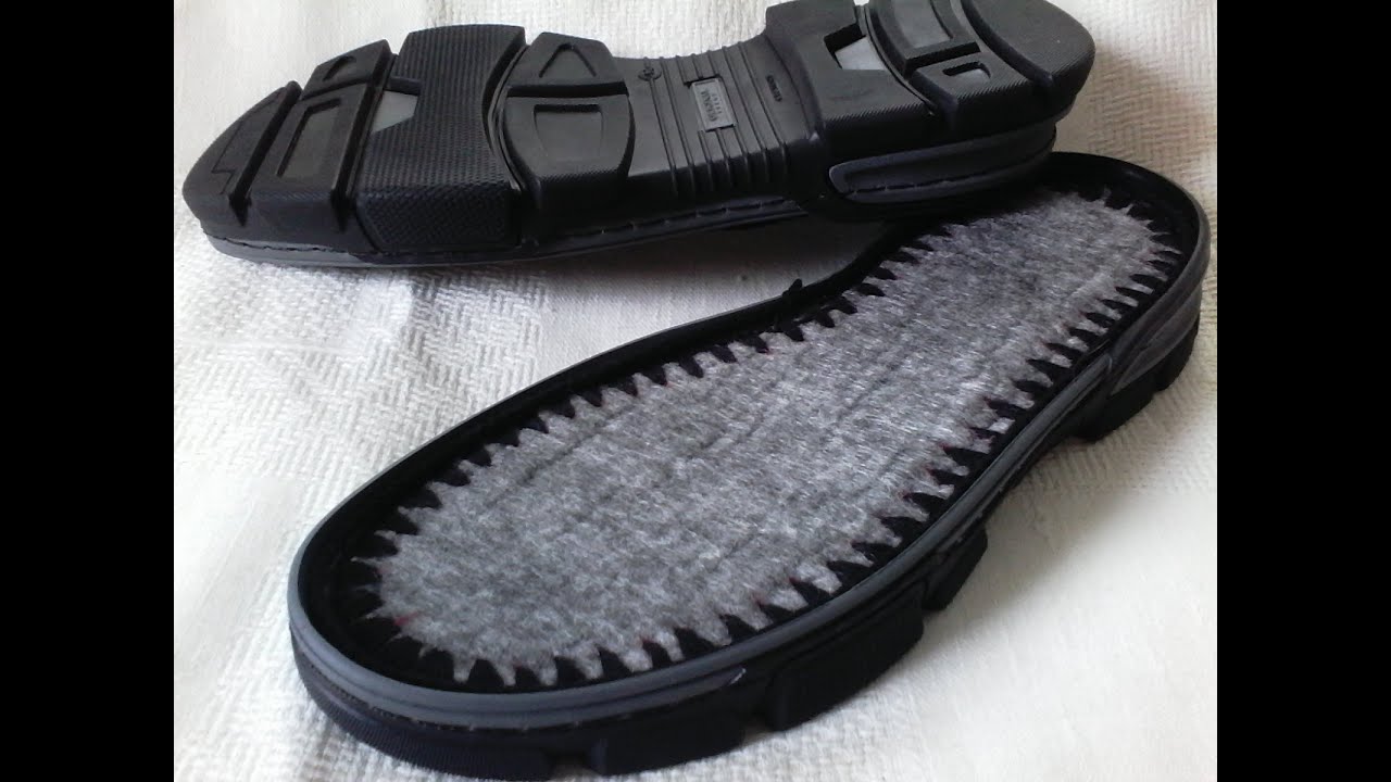 как приклеить кожкартон к подошве  подготовка подошвы