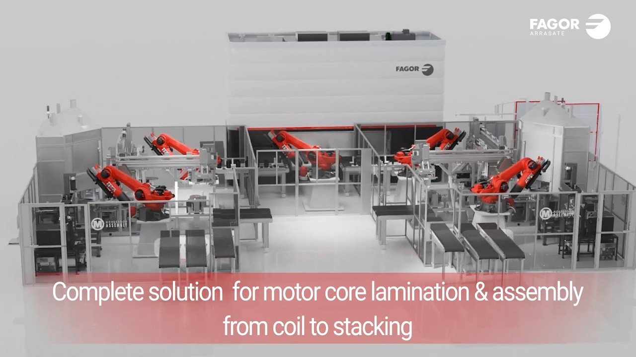 Complete solution for motor core lamination & stacking
