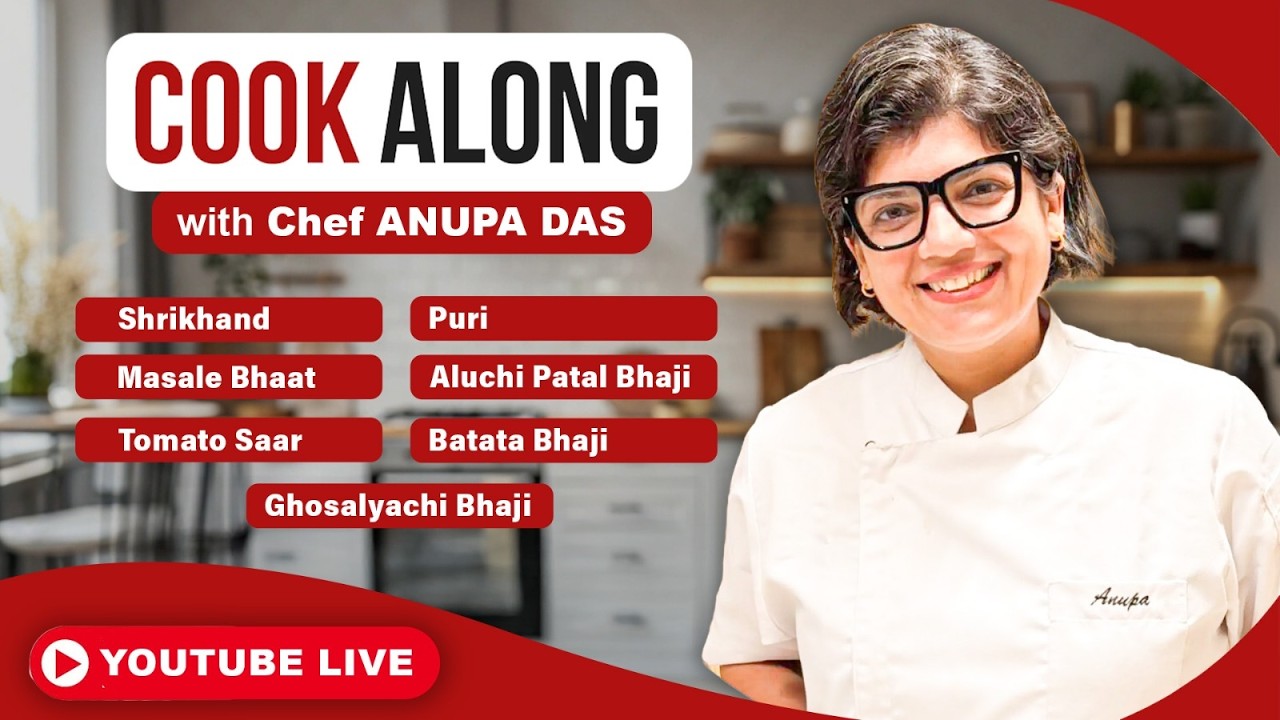 Authentic Maharashtrian Thali at Home | Classic Recipes By Chef Anups Das LIVE