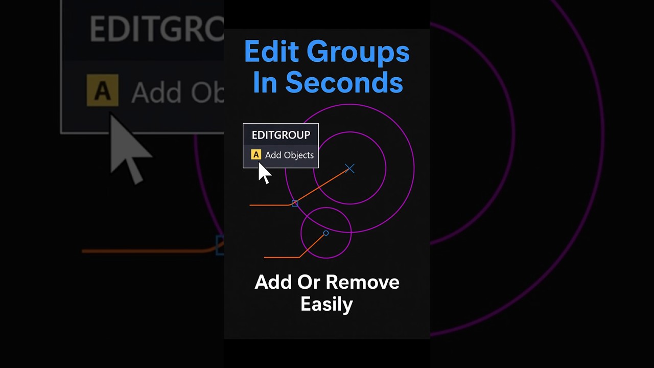 Руководство по GROUPEDIT — Добавление или удаление объектов из группы AutoCAD