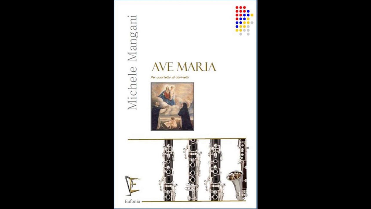 Quartetto Clarinetti L'Ebano Sonoro Ave Maria di M Mangani Enzo Toscano