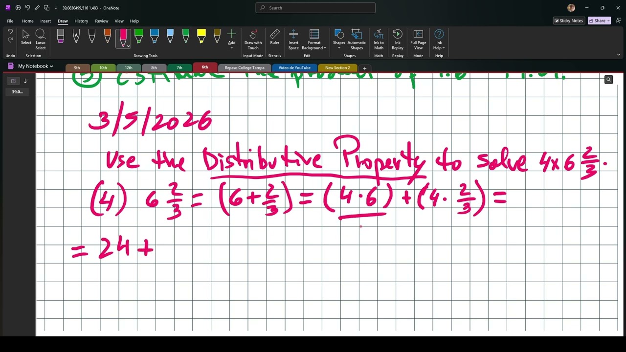 DISTRIBUTIVE PROPERTY MCS 6TH 3,5,2026