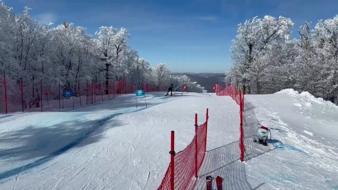 Aiden Park - Super G NYSSRA ski racing competition at Belleayre ski resort in NY State