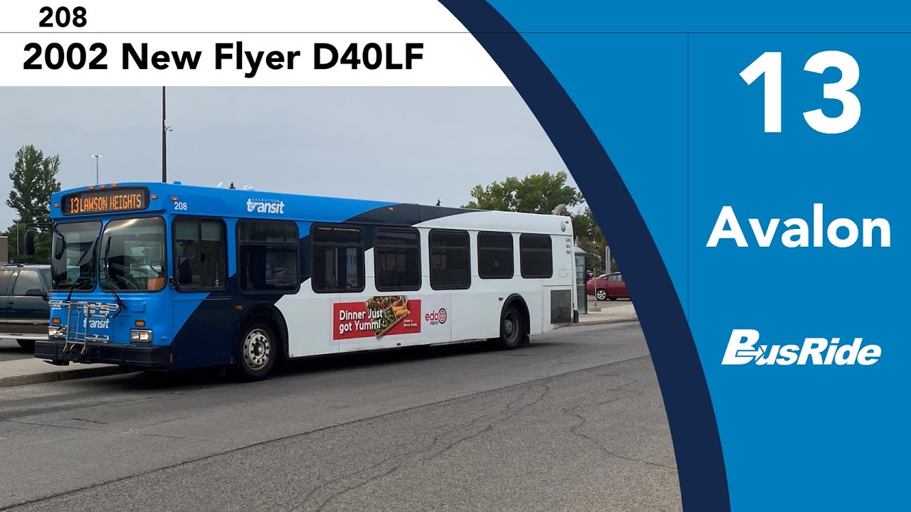 13 Avalon | Saskatoon Transit 2002 New Flyer D40LF - 208