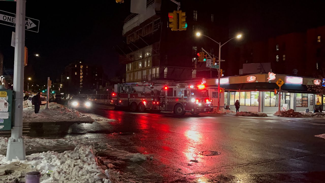 60 FPS 2026: FDNY Tower Ladder 44 Responding (Train Horn)