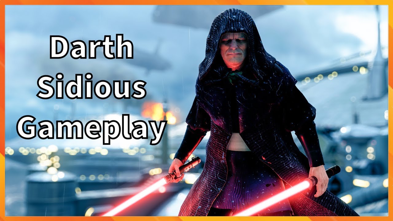Darth Sidious Gameplay Star Wars Battlefront 2
