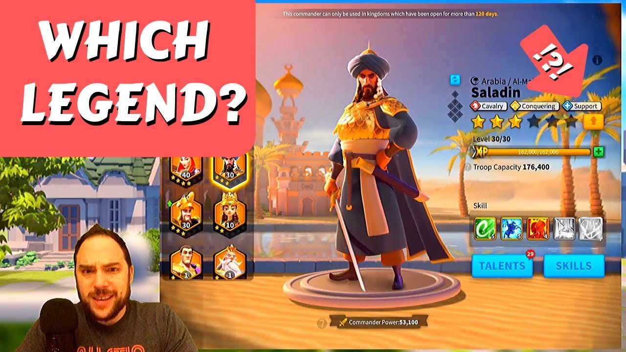 Guide:  Which legendary should I invest in?  Roles for each commander   | Rise of Kingdoms
