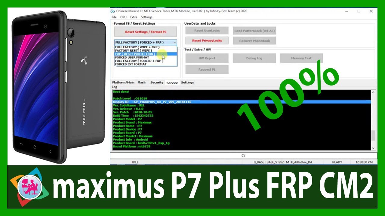 The Best Method to Remove FRP Lock on Maximus P7 Plus with CM2