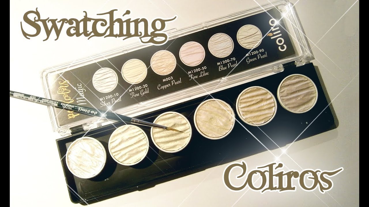 Swatching coliro pearl color set 