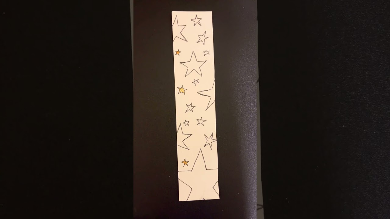 Id&eacute;e de marque-pages &agrave; faire avec des &eacute;toiles ⭐️