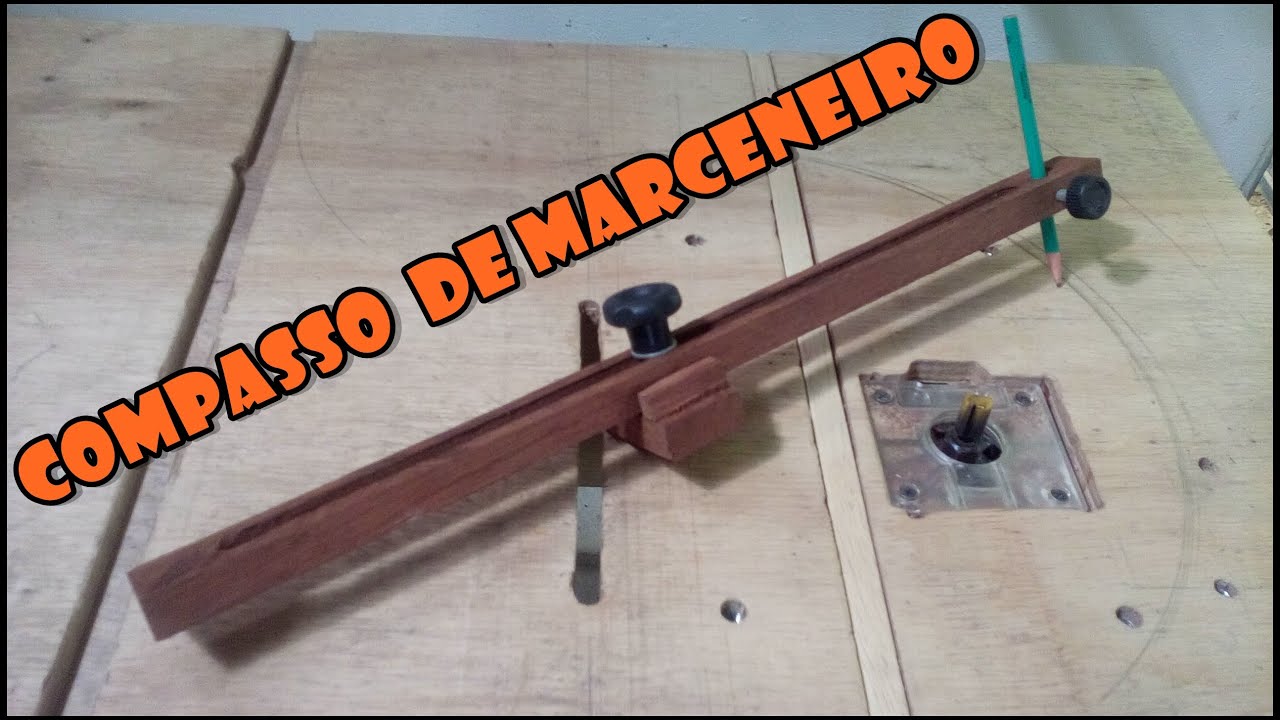 Compasso caseiro de madeira