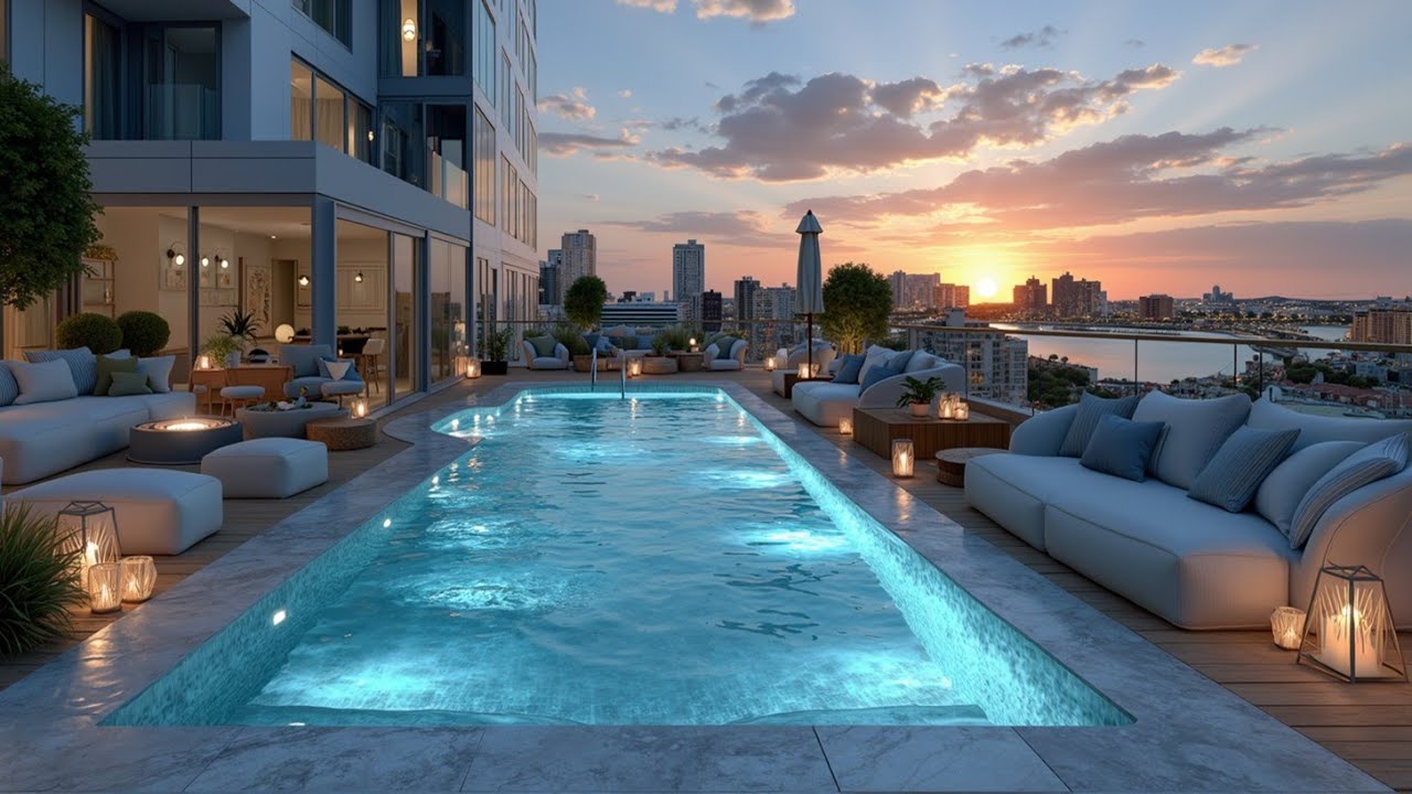 Luxury Lounge Music | Elegant Deep House Chill Mix - Rooftop Sunset Vibes & Relaxation