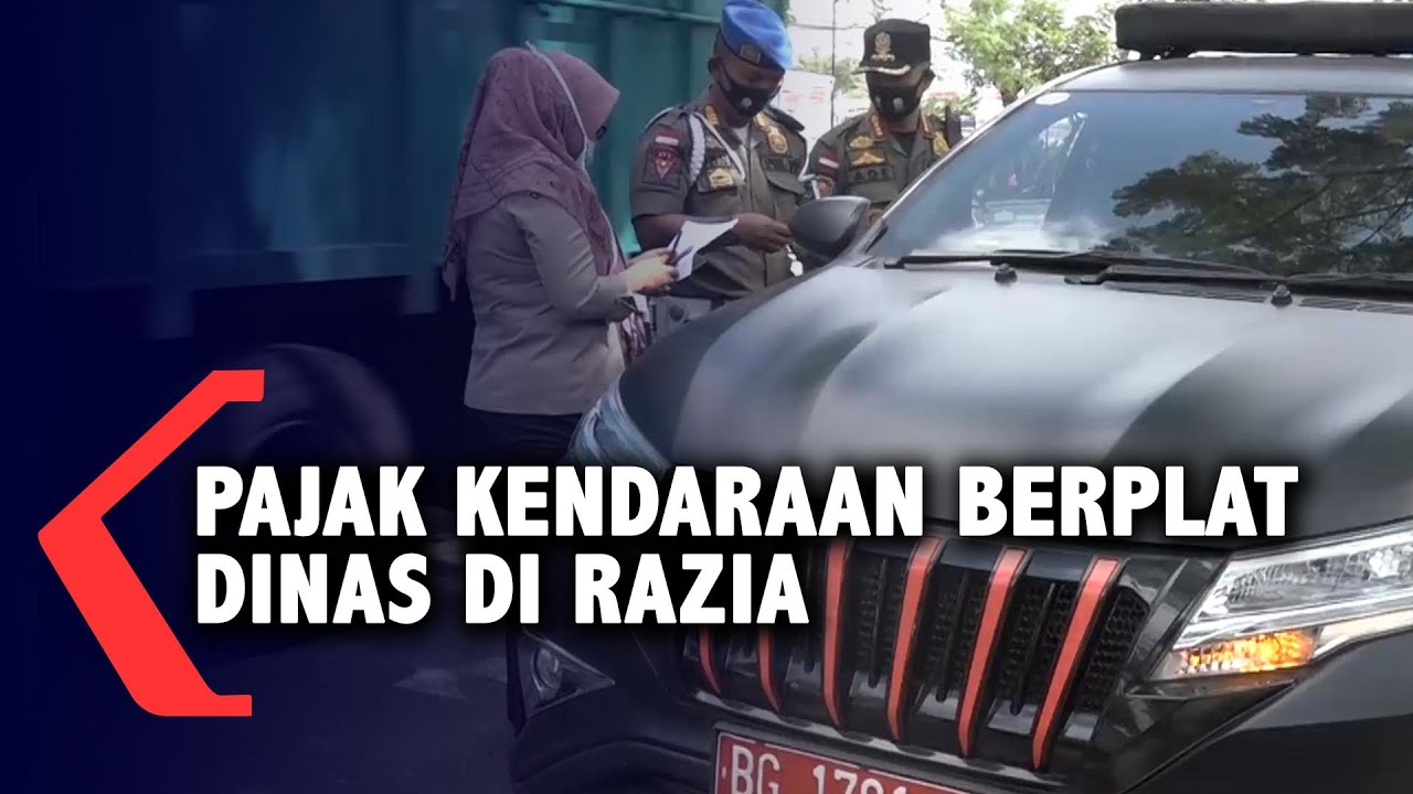 Pajak Kendaraan Berplat Dinas di Razia