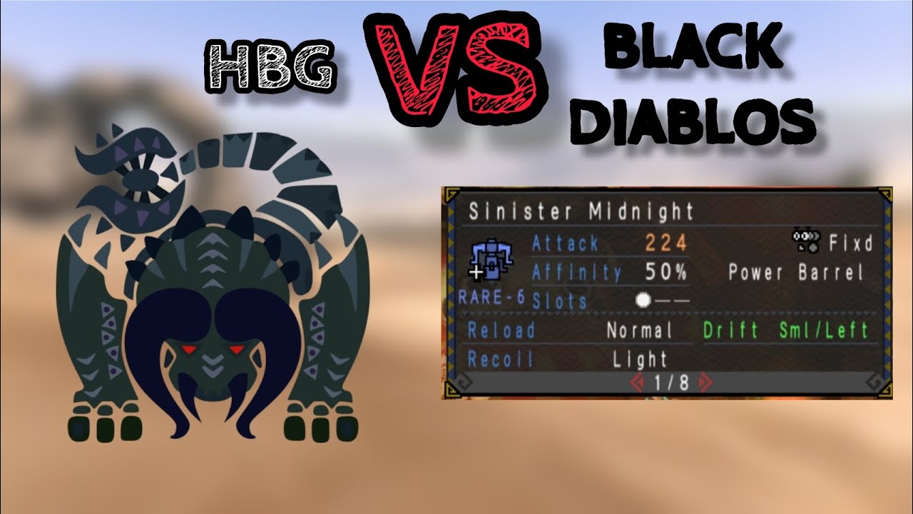 MHP3RD | HBG vs Black Diablos - tetep main walau cupu 😂