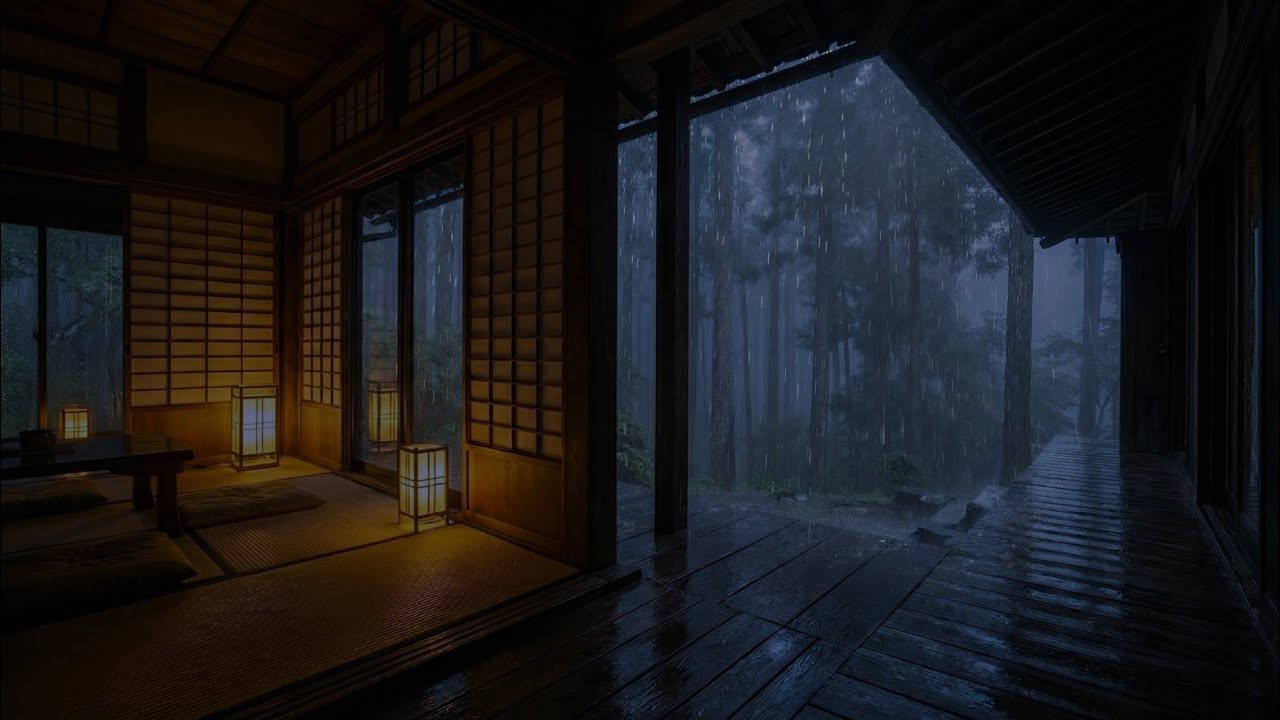 Soothing Rainfall Ambience | Gentle Background Sounds for Studying, Working, and Sleep