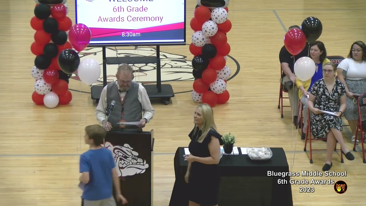 Bluegrass Middle 6th 8th Grade Awards 2023