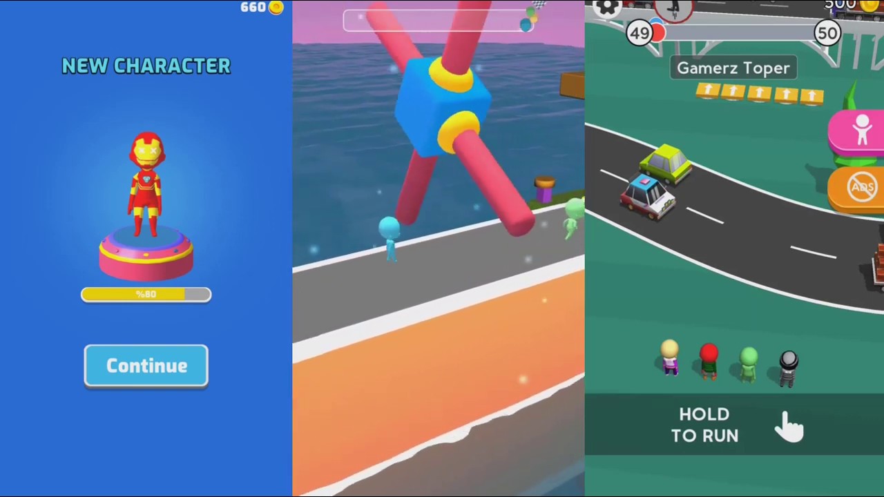 EPIC RACE 3D V/S ROAD RACE 3D V/S TOY RACE 3D [COMPARE GAME] 2020 《GAMERZ TOPER》
