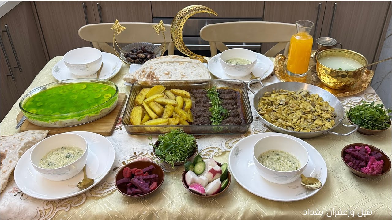 فطور ١٣ رمضان 🌙 كباب لحم رهيب مع البطاطا وحمسة دجاج تجنن و اطيب كيكة باردة #اكسبلور #طبخ 