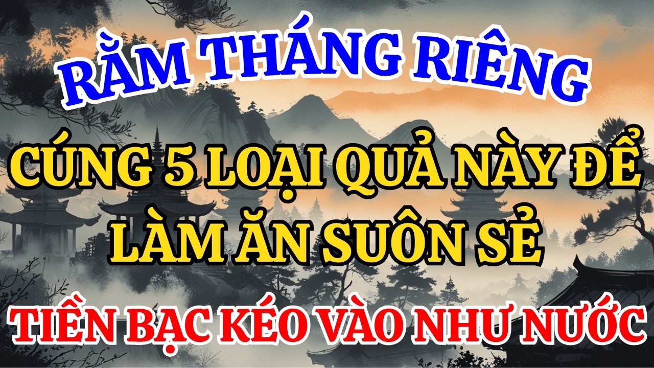 Rằm Tháng Riêng Cúng 5 Loại Quả Này Để Làm Ăn Suôn Sẻ, Tiền Bạc Kéo Vào Như Nước | Lời Phật Dạy