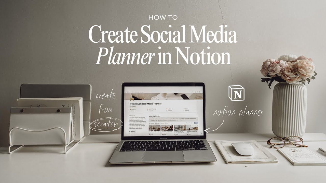 УЧЕБНОЕ ПОСОБИЕ ПО NOTION 💻✨| Как создать планировщик социальных сетей в Notion | Просто и эстетично
