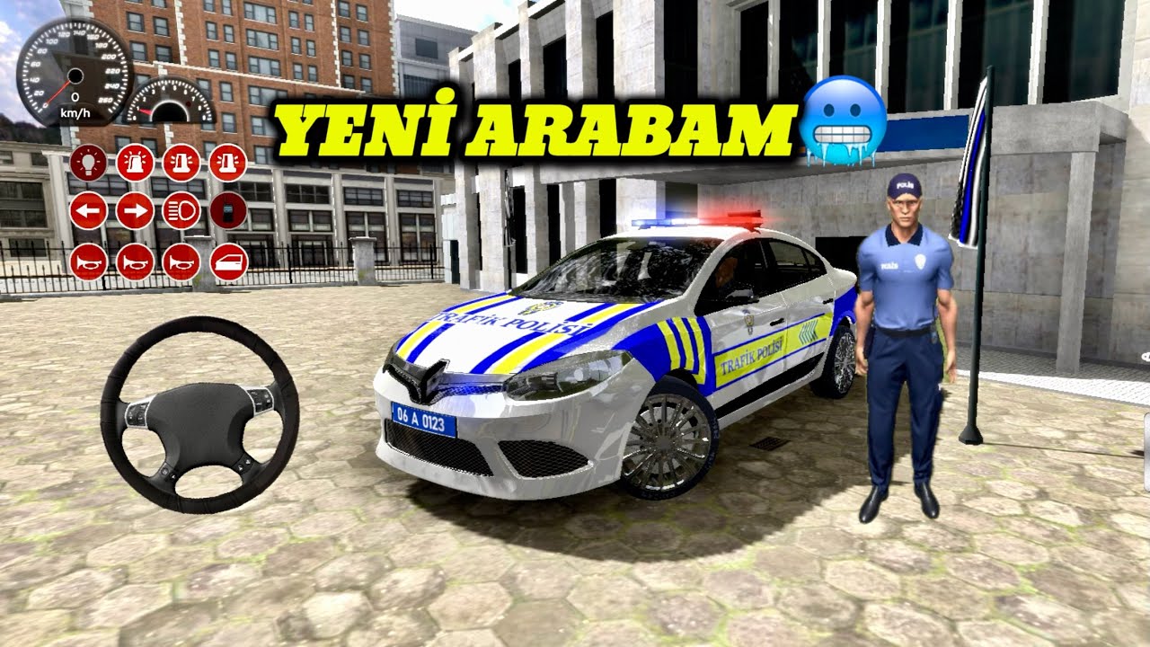 TÜRK POLİSİ OYNU YENİ ARABAM İLE SOYGUNCU AVI  YAPIYORUZ 🫡 #arabaoynu #devriye #türkpolisi #police 